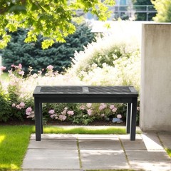 1 PCS 40inch Outdoor Wooden Porch Bench Garden Furniture for Backyard Seat