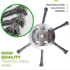 Universal Steel Wire Trimmer Head, Wire Trimming Head for Weedeater, Wire Trimme