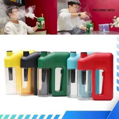 HUISFUN Electric Heavy Bon g Water Pipe Smoking Bon g Beaker Spiral Glass Tube