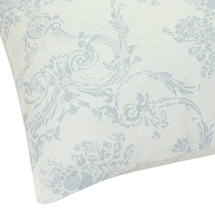 Twin Ruffle Comforter Set Blue Floral