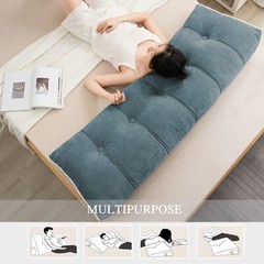 Chenille Headboard Wedge Pillow Large Dorm Bed Bolster Cushion Backrest Support