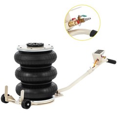 Pneumatic Jack, 5 Ton/11023 lbs Triple Bag Air Jack, Lifting Height 6.3-15.75 In