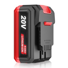 20V 6Ah Lithium-Ion Replacement Battery Pack for Bauer 20V Cordless Power Tools