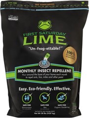 First Saturday Lime 20lb Bag – Monthly Insect Shield – Free Shipping.