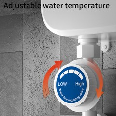 110V 3500W Tankless Hot Water Heater Shower Electric Portable Instant Boiler