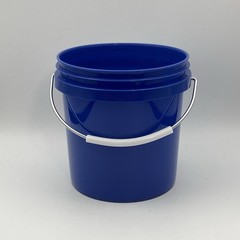 3 – Meijer Mini Buckets / 4″ Tall / Red, White, & Blue / Plastic Miniature Pail