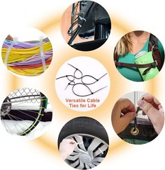 100 8″ Cable ZIP TIES Heavy Duty Strong Ultra Nylon Wrap Wire Cord UV Resistant