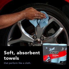 Scott Shop Towels Original Blue Shop Towels Bundle of 10 – 3-Packs 10 (30 rolls)