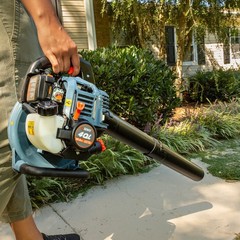 SENIX 4QL 26.5cc 4-Cycle Gas Powered Leaf Blower, 410 CFM/125 MPH, Dual-Grip Han