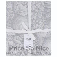 Williams Sonoma Frutta Jacquard Grey Tablecloth – 70″ x 108′ MSRP $190