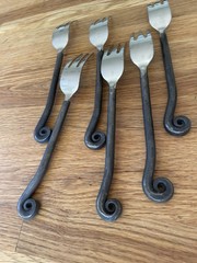 38 Piece Gourmet Settings Treble Clef Stainless Silverware & Serving Pieces VTG