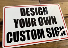 Personalized Custom Aluminum Signs, 12×8″, for Outdoor, Indoor, Office, Airbnb