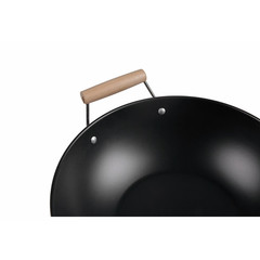 3 Pack Mainstays 13.75″ Carbon Steel Nonstick Wok Pan Stir-Fry Cooking Cookware