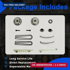 4.6 Timing Chain Kit Cam Phaser Repair Kit w/VVT Sprocket Tensioner Fit For Ford