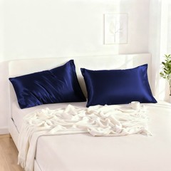 2 Pieces Soft Soft Satin Pillowcase, Machine Washable, Standard/Queen/King/CK
