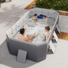 For Kids & Adults Foldable Summer Swimming Pool Garden Outdoor Non-Inflatable