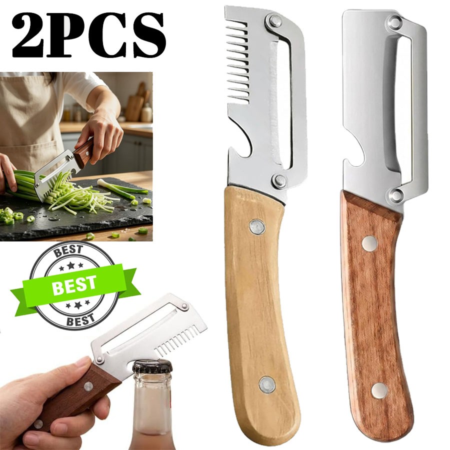 2Pcs Vegetable Peeler 3 in 1 Multi-Functional for Kitchen Stainless Steel Peeler
