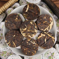 500g Yunnan Pu’er Tea Small Green Mandarin Orange Chenpi Pu’er Ripe Tea Cake