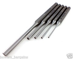 Wilde Tool 5pc Pin Punch Set MADE IN USA 3/32 – 1/4” Inch Professional Quality