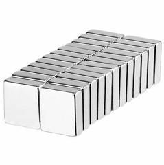 1/2 x 1/2 x 1/8 Inch Neodymium Rare Earth Block Magnets N52 (24 Pack)