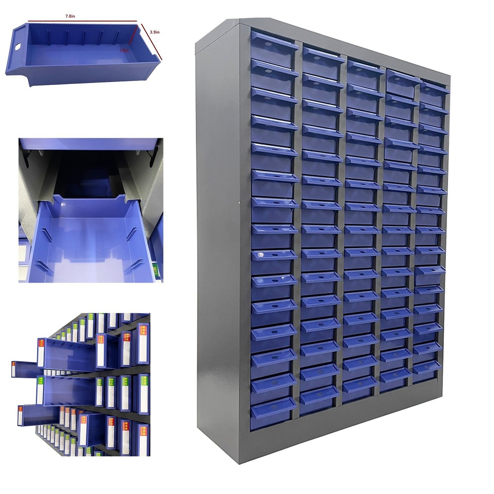 75 Drawers Parts Cabinet Nut Tool Storage Cabinet without Door Storage Box