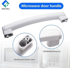 Durable WB15X10278 Microwave Door Handle Support in Classic White – Fits GE