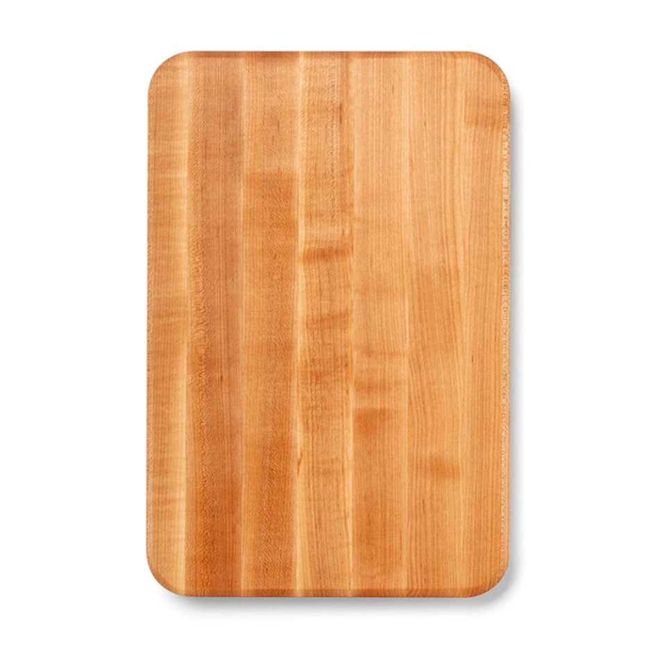 John Boos Chop-N-Slice Wood Cutting Board with Finger Grips, Maple 18″x12″