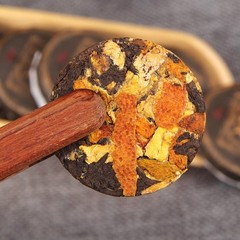 500g Yunnan Tangerine Peel mellow aroma Pu’er Tea Ripe Tea Bulk Mini Tea Cake