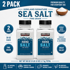 2-Pack Kirkland Signature, Pure Sea Salt, 30 oz