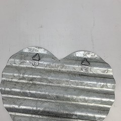 Galvanized Metal Heart Valentine Day Craft Valentine Decoration Corrugated 6.5in