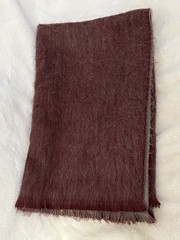 Amor a la Vida Ecuador Alpaca Blend Throw Blanket Red & Gray Cute Accent Decor