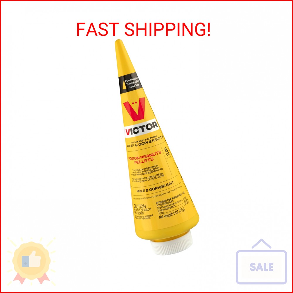 Victor M6006 Outdoor Mole & Gopher Poison Peanuts – Mole and Gopher Bait Killer
