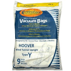 Type Y Replacement Allergen Filtration Bag for Hoover Upright Vacuum Cleaners 9P