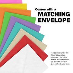 Simple ANYTIME Blank Inside Card, American Flag by Premium Greetings + Envelope