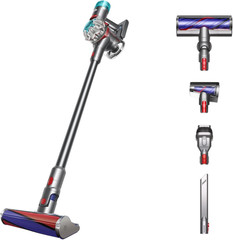 Dyson V8 Absolute Cordless Stick Vacuum Cleaner Silver Motorbar Fluffy Head Open