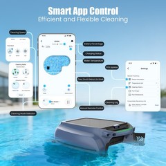 AIRROBO SP200 Solar Power Robotic Pool Skimmer Automatic Pool Surface Cleaner