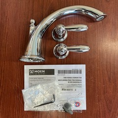 NEW Moen T933 Brantford 2-Handle Low Arc Roman Tub Faucet Trim Deck Mount B297