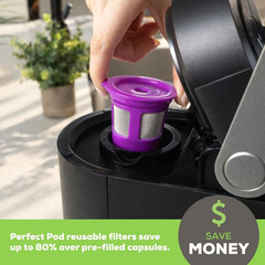 1-Stream Cafe Save Reusable K Cup Coffee 4-Pack Purple