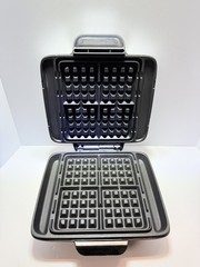 DASH No-Drip Waffle Maker – Four Molds, Nonstick Iron Silver