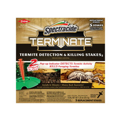 Terminate Termite Killing Stakes (5-Count) Trap Bait Insect Killer Bug Home Pest
