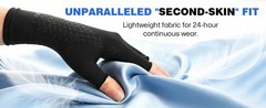 Compression Arthritis Gloves with 23% LYCRA for Pain, Fingerless Carpal Tunnel