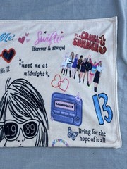 Taylor Swift Eras Tour Fleece Lightweight Throw Blanket 41” X 52”