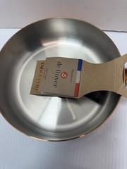 De Buyer Inocuivre Service 8 In Copper Sauté Pan W Brass Handle New 2.5 In H