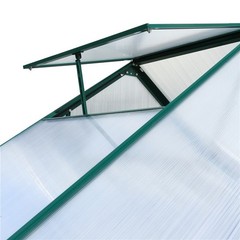 6.3’×4.2’×7′ Heavy Duty Walk-in Polycarbonate Greenhouse Kits for Outdoor Garden