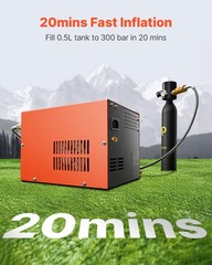 PCP Air Compressor 4500PSI/30Mpa PCP Airgun Compressor with Built-in Converter