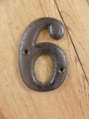Metal House Numbers Street Address Rustic Cabin Cast Iron Pick #’s from 0-9 #
