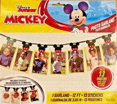 Disney Junior 12’ Mickey Mouse Photo Garland Holds 13 Photos birth 12 months 5