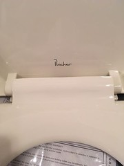 Porcher 70620-00.071 Ovale Elongated Slow Close Toilet Seat, Biscuit