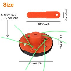 Universal Replace Trimmer Head For Gas Electric Weedeater Weed Eater Garden Lawn
