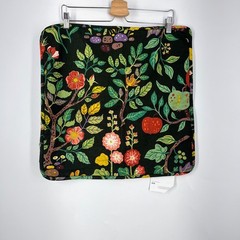 IKEA VILDPERSILJA Cushion Cover Black Multicolor Botanical Floral Print 20×20